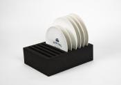 SUPPORT POUR ASSIETTE EN MOUSSE 33x25x10cm