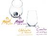 2 VERRES A JUS DE FRUIT CRISTAL 40cl SILWY® AVEC SOUS-VERRE MAGNETIQUE