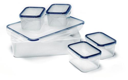 LOT DE 5 BOITES ALIMENTAIRES HERMETIQUES 5.4 L