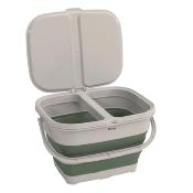 POUBELLE 2 BACS TRI SELECTIF PLIABLE OUTWELL 45,5x34x10/28cm