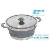 Casserole pliable Volcano - 2,6 l - gris 