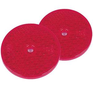 CATADIOPTRE ROND DIAM. 72 mm ROUGE - LOT DE 2