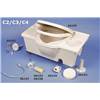 LUNETTE DE WC AVEC COUVERCLE POUR C2/C3/C4