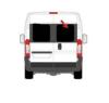 LUNETTE ARRIRE DROITE "carbest" POUR PORTES ARRIRES  DUCATO 