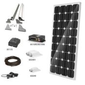 KIT Panneau solaire rigide CARBEST CB-270 - 2x135 Watt + régulateur MPPT + passe cable + fixation panneau solaire