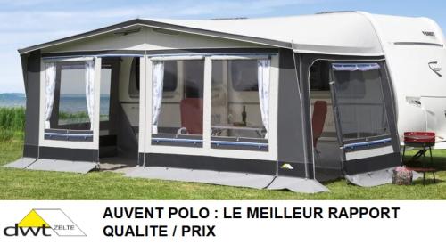 Auvent POLO 240 de DWT  - Taille 12 (881-910cm) x 240cm