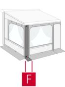 EXTENSION 40 CM PAROI FRONTALE PRIVACY ROOM LIGHT VAN SMALL 435300 POUR F45