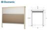 STORE DOUBLE CASSETTE SOFTROLLO SEITZ opale 650x745mm