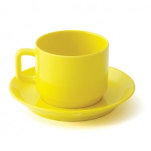 TASSE A CAFE MELAMINE PLASTOREX - JAUNE