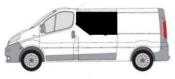 BAIE AVANT GAUCHE COULISSANTE CARBEST RENAULT TRAFIC II DE 2002 A 2015