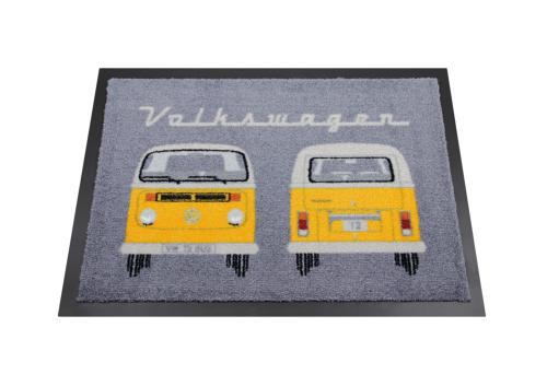 Paillasson VW T2 Combi , 70x50cm - Front & Arrière/orange