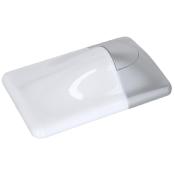 APPLIQUE LED MAGMA BLANC/ARGENT 50x100x30mm