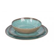 SERVICE VAISSELLE MELAMINE HALO AQUA - BO CAMP