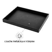 PLATEAU MAGNETIQUE CUIR NOIR 31.5x41.5cm SILWY®