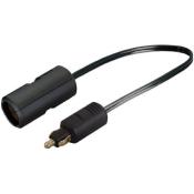 ADAPTATEUR ALLUME-CIGARE 12/24V MALE 12mm / FEMELLE 20mm 5A