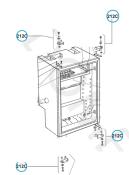 ENSEMBLE FERMETURE PORTE POUR REFRIGERATEUR RM SERIE 6 - DOMETIC