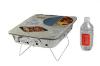 PACK RANDONNEUR - 1 GRILL + COUVERTS + PONCHO + 1 GOURDE + 1 FLASQUE 