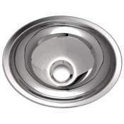 LAVABO ENCASTRABLE OVAL EN INOX 34 X 27 cm