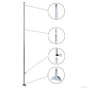 PIED DE PRESSION ALU DWT TELESCOPIQUE Haut 250/290cm