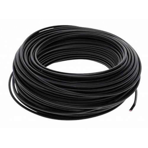 FIL ELECTRIQUE CABLE MULTIBRIN 12V SOUPLE 10 mm2 - NOIR - rouleau de 5m