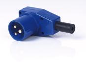 PRISE CE MALE COUDEE A CABLER  200-250V - 16A - IP44