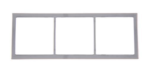 CADRE FINITION ARGENT CHROME TRIPLE SERIE PRESTO 2000