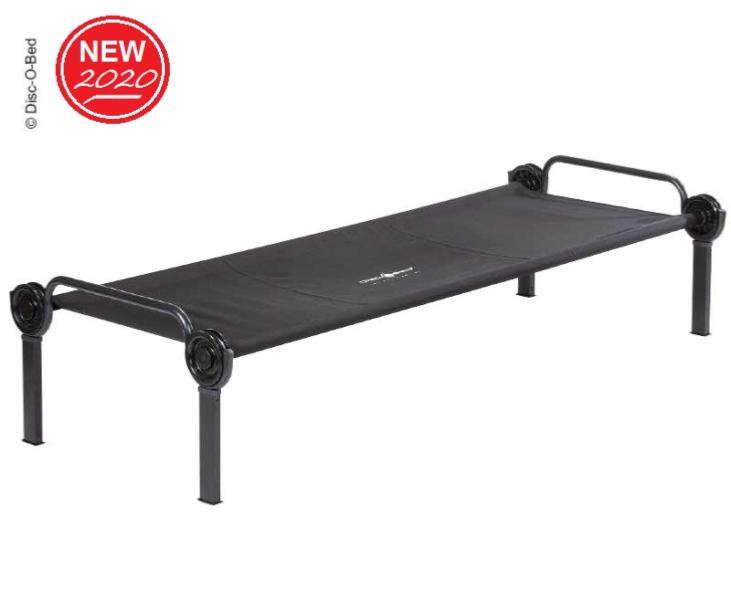 LIT DE CAMP SIMPLE Disc-O-Bed Single L noir L208xL82xH50cm