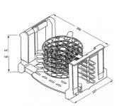 PORTE ASSIETTE TELESCOPIQUE FROLI AVEC ANTI-DERAPANT