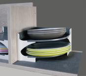 Porte-assiettes Purvario H15xL23,5xP23,5cm,