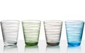 VERRE POLYCRABINATE ONDA 300ml - LOT DE 4 PIECES