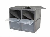 CASIER PLIANT CARBEST BOX 4 - 60xH50x40cm - 4 COMPARTIMENTS 