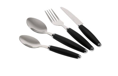 COFFRET DE 24 COUVERTS INOX CAMP4 - MANCHES ANTHRACITE