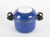 BATTERIE DE CUISINE ALUMINIUM BLEU/NOIR CAMP4 - 9 PIECES