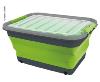 BOITE DE RANGEMENT 30L PLIABLE - GRIS & VERT CITRON - CAMP4