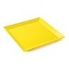 ASSIETTE PLATE CARREE 24.5CM MELAMINE PLASTOREX - JAUNE