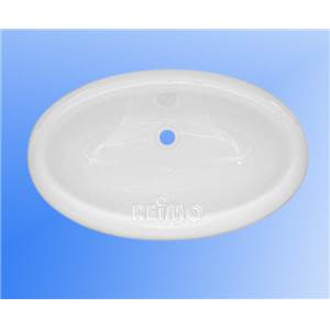 LAVABO ENCASTRABLE MINI-OVALE BLANC 45 x 27,5 x 15 cm