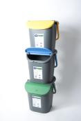 Poubelle empilable - 30 l - bleue