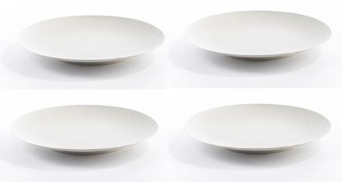 4 ASSIETTES PLATES 25cm TABLE & NATURE - COLORIS PIERRE