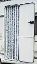 RIDEAU CHENILLE ANTI INSECTES - Gris/Blanc- 56x205 cm