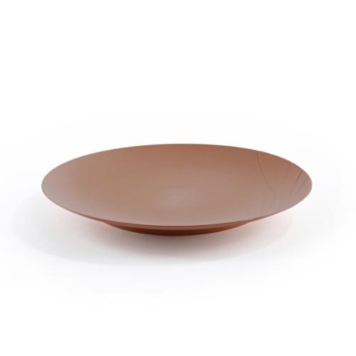 4 ASSIETTES PLATES 25cm TABLE & NATURE - COLORIS CARAMEL