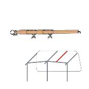 BARRE FAITIERE DWT 170-300cm acier 28mm, avec pince et crochet
