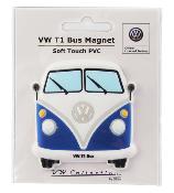 MAGNET AIMANTE CAOUTCHOUC VW T1 BLEU  - VW COLLECTION