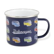 TASSE A CAFE EMAILLEE SAMPAS BLEU - VW COLLECTION