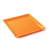 ASSIETTE PLATE CARREE 24.5CM MELAMINE PLASTOREX - ORANGE