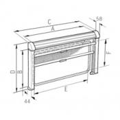 STORE CASSETTE RASTROLLO 3000 - 1060x710mm GRIS RAL9016 - DOMETIC