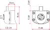 SERRURE INTERIEURE SAFE DOOR GUARDIAN pour DUCATO de 2006 à 2009