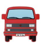 MAGNET AIMANTE CAOUTCHOUC VW T3 ROUGE  - VW COLLECTION