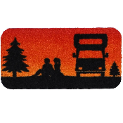 TAPIS D'ENTREE 50x25cm DECOR CAMPING-CAR SOLEIL
