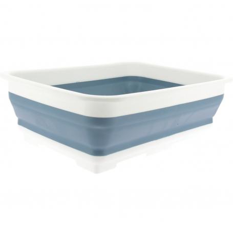 BASSINE BLEUE EN SILICONE PLIABLE 37 x 27cm 