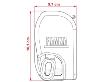 STORE CASSETTE FIAMMA F 45 L - 450 - Boitier blanc polaire  - Toile ROYAL  GREY